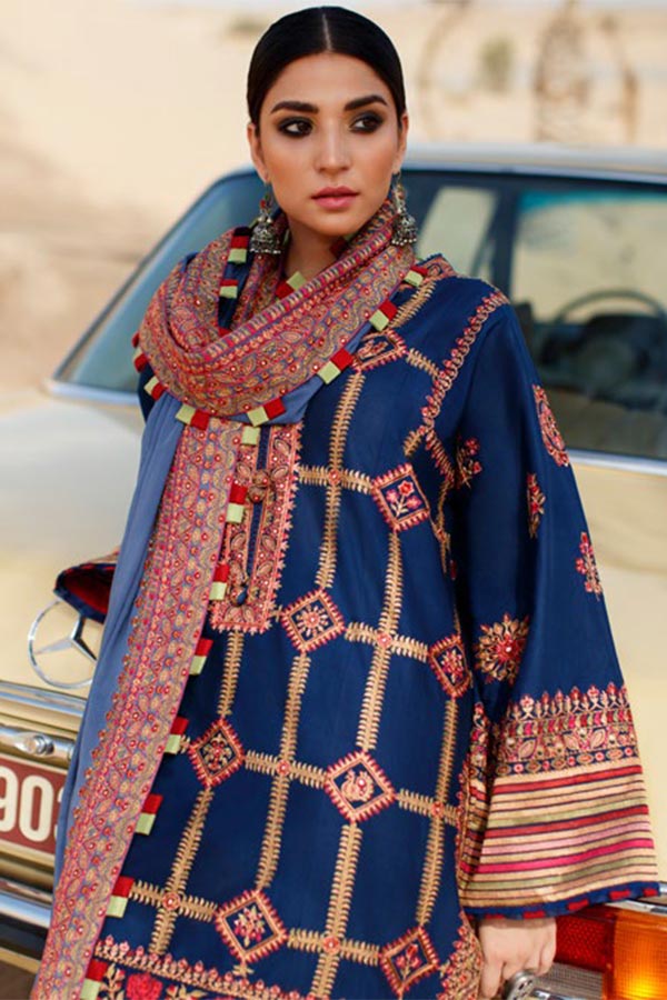 Zaha S/S Luxury Lawn'22 ZL#13-B LINA