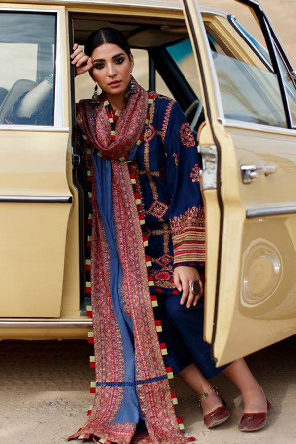 Zaha S/S Luxury Lawn'22 ZL#13-B LINA