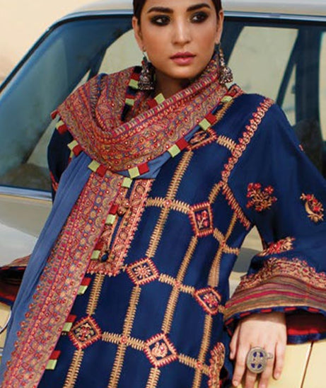 Zaha S/S Luxury Lawn'22 ZL#13-B LINA