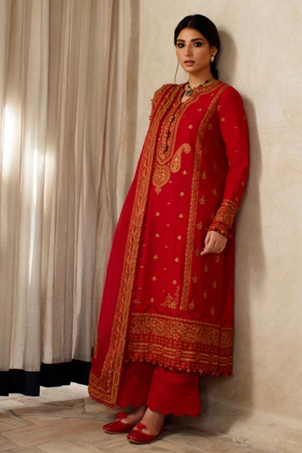 Zaha S/S Luxury Lawn'22 ZL#14-A NEGIN