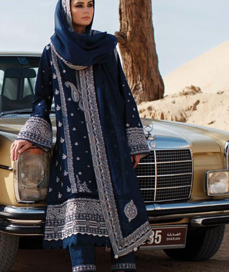 Zaha S/S Luxury Lawn'22 ZL#14-B NEGIN