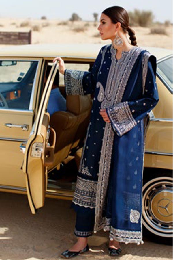 Zaha S/S Luxury Lawn'22 ZL#14-B NEGIN