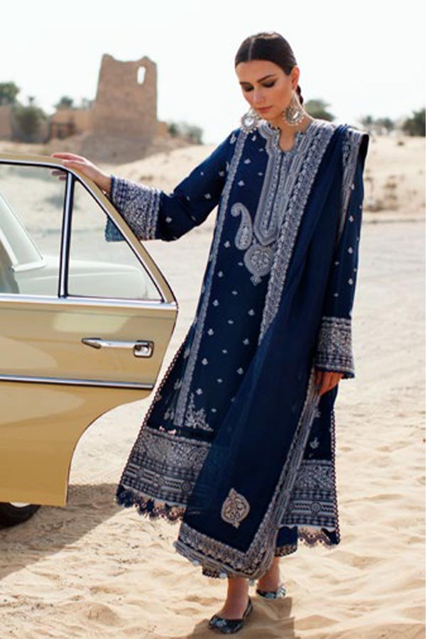 Zaha S/S Luxury Lawn'22 ZL#14-B NEGIN