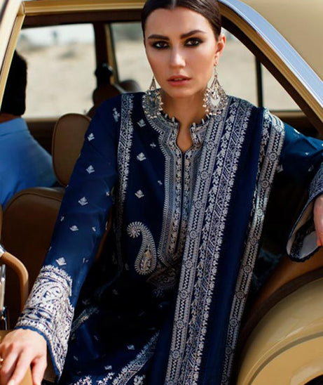 Zaha S/S Luxury Lawn'22 ZL#14-B NEGIN