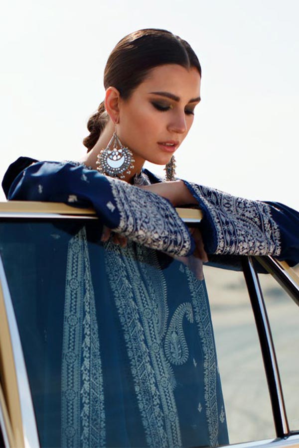 Zaha S/S Luxury Lawn'22 ZL#14-B NEGIN