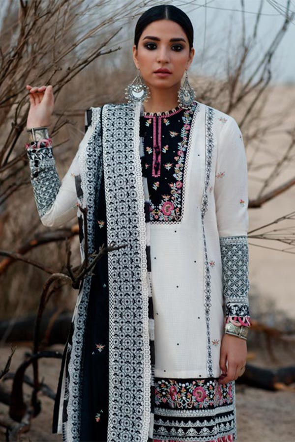 Zaha S/S Luxury Lawn'22 ZL#15-B AVIZEH