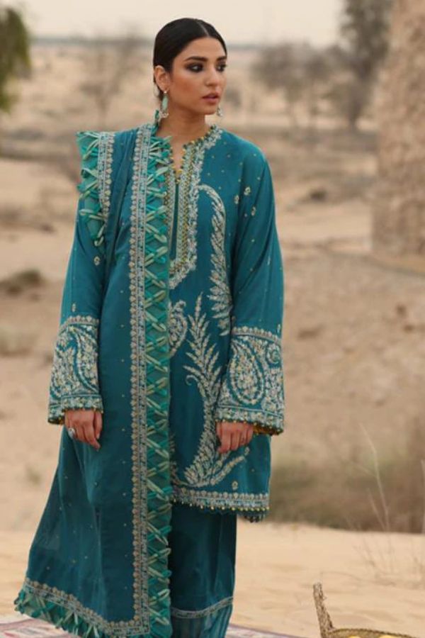 Zaha S/S Luxury Lawn'22 ZL#04-A ZARBANU