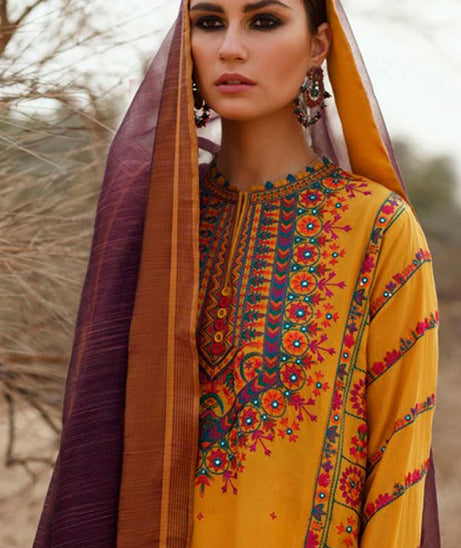 Zaha S/S Luxury Lawn'22 ZL#05-A SOUZAN