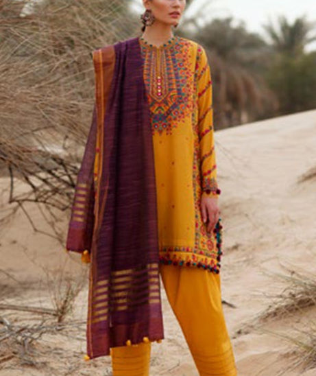 Zaha S/S Luxury Lawn'22 ZL#05-A SOUZAN