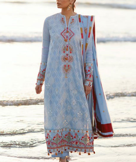 Zaha S/S Luxury Lawn'22 ZL#08-A AYSAN