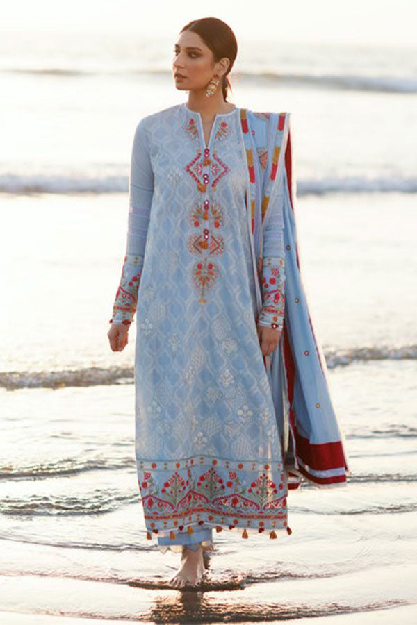Zaha S/S Luxury Lawn'22 ZL#08-A AYSAN