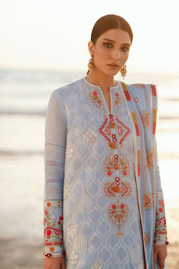 Zaha S/S Luxury Lawn'22 ZL#08-A AYSAN