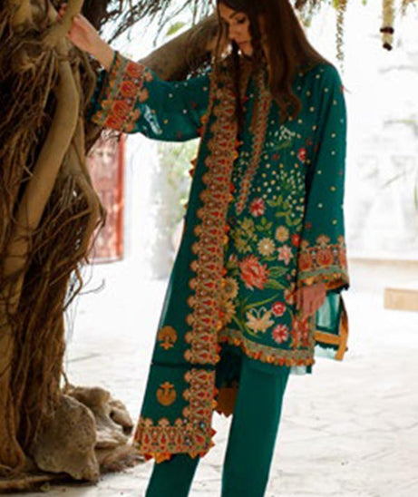 Zaha S/S Luxury Lawn'22 ZL#09-B TAVOUS