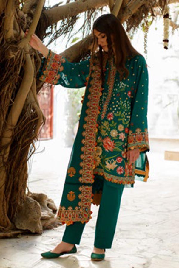 Zaha S/S Luxury Lawn'22 ZL#09-B TAVOUS