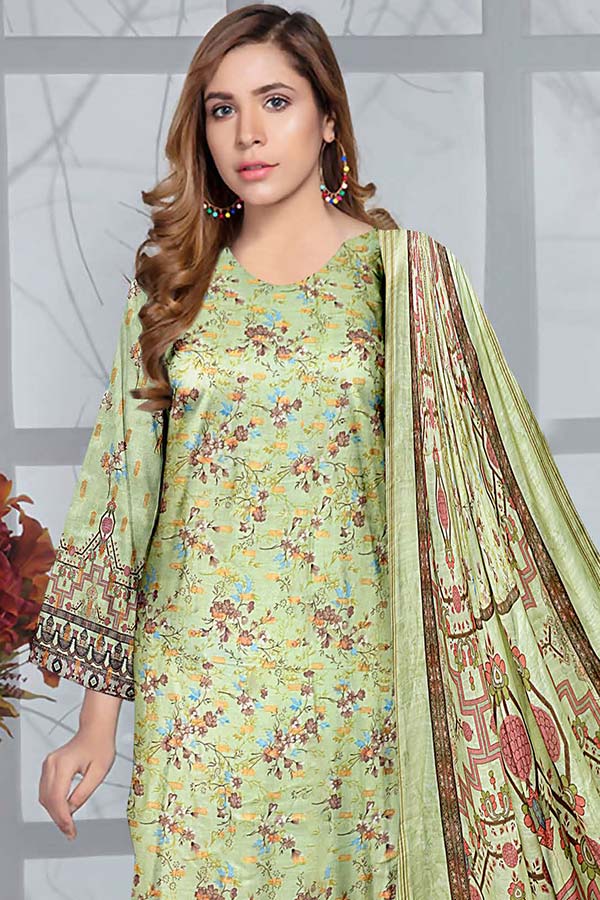 Zaib Tan Aashna Lawn`23 Vol-103 D#01 L-Green