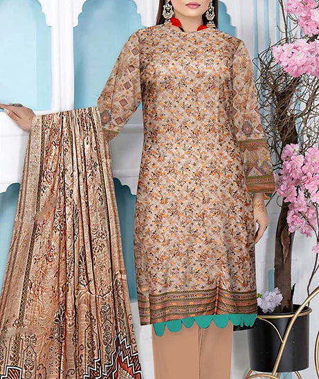 Zaib Tan Aashna Lawn`23 Vol-103 D#01 Peach