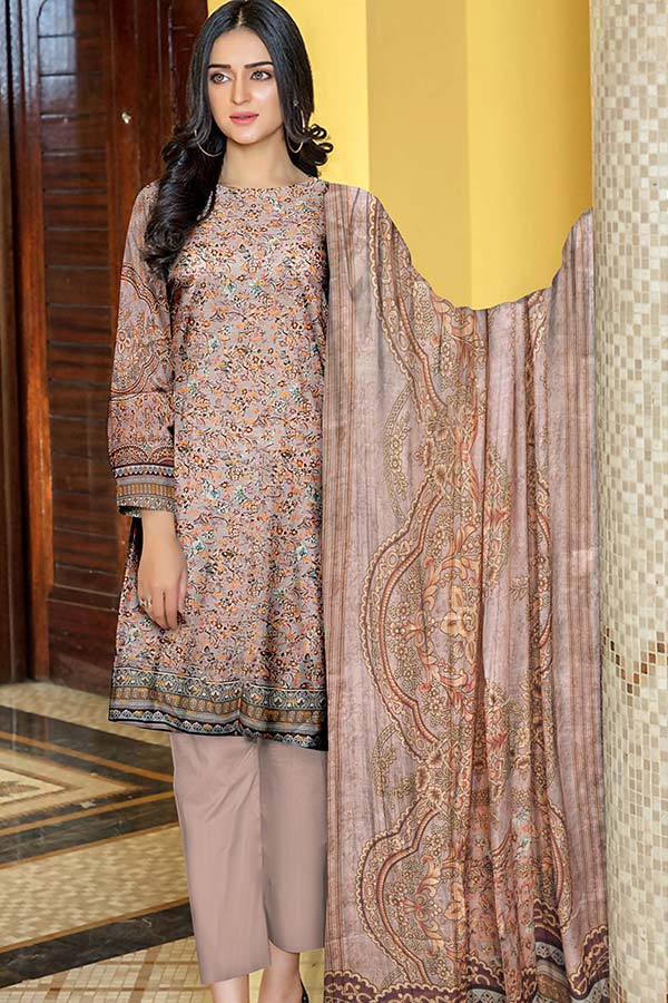 Zaib Tan Aashna Lawn`23 Vol-103 D#01 T-Pink