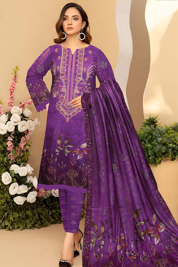 Zaib Tan Banarasi Lawn`25 (Vol-1017) D#10