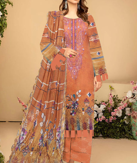 Zaib Tan Banarasi Lawn`25 (Vol-1017) D#07