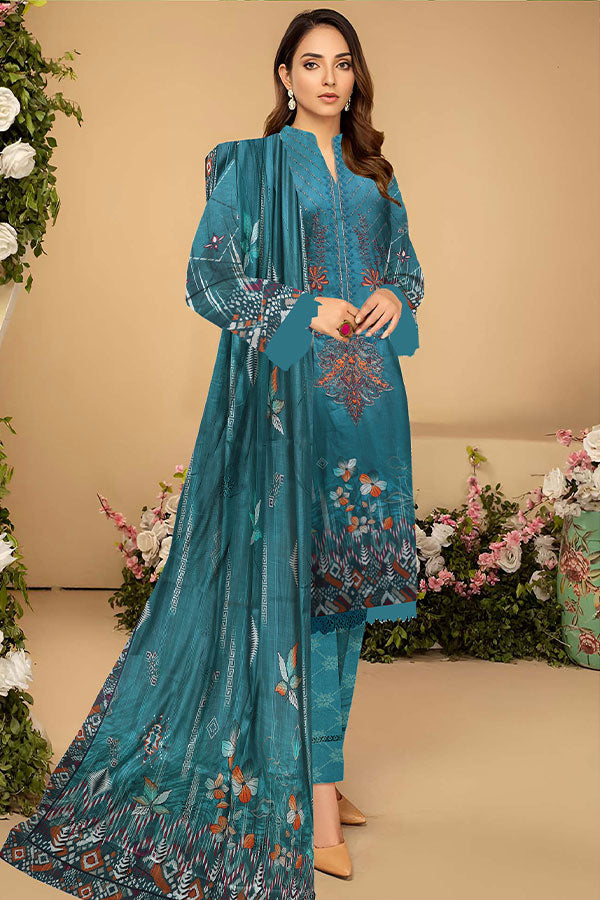 Zaib Tan Banarasi Lawn`25 (Vol-1017) D#09