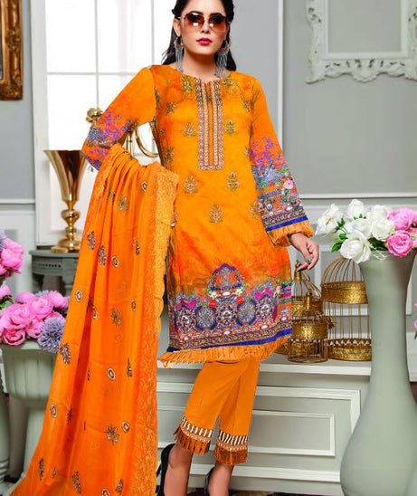 Zaib Tan Luxury Emb Lawn`22 (Vol-3) D#06
