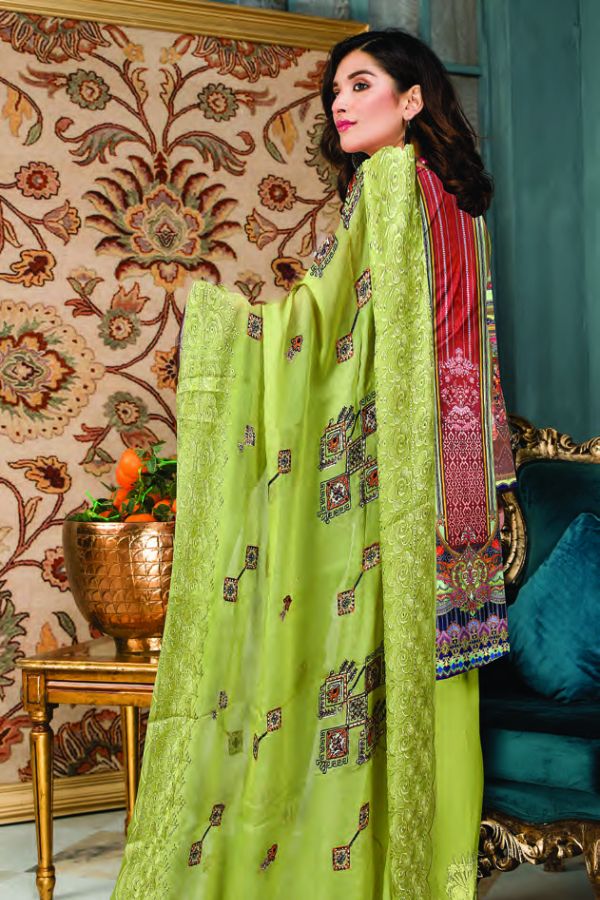 Zaib Tan Luxury Emb Lawn`22 (Vol-3) D#08