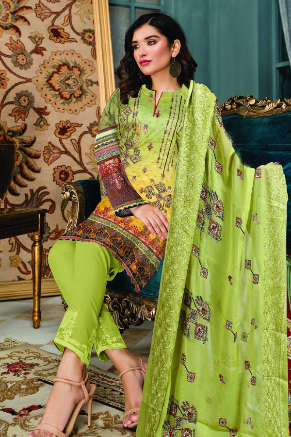 Zaib Tan Luxury Emb Lawn`22 (Vol-3) D#08