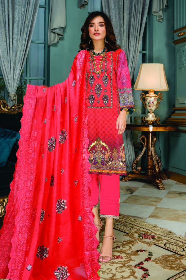 Zaib Tan Luxury Emb Lawn`22 (Vol-3) D#09