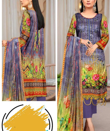 Zaib Tan Rubaru Lawn`23 (Vol-104) (Blue)