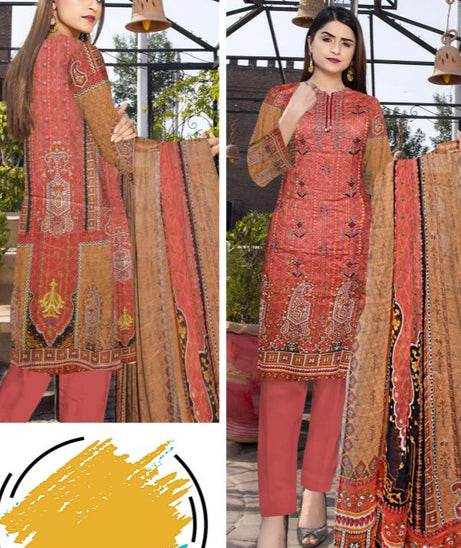 Zaib Tan Rubaru Lawn`23 (Vol-104) (Red)
