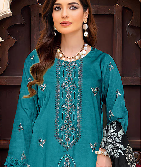 Zaib Tan Emb S/Khaddar`25 V-505 D#01