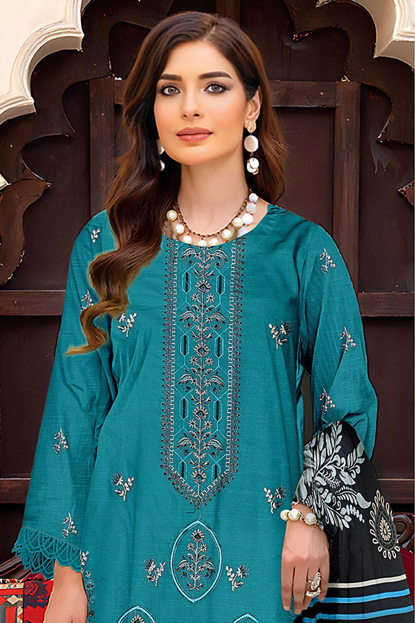 Zaib Tan Emb S/Khaddar`25 V-505 D#01