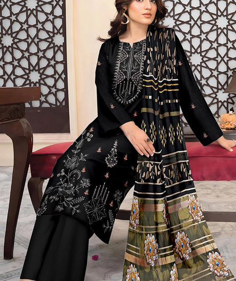 Zaib Tan Emb S/Khaddar`25 V-505 D#03