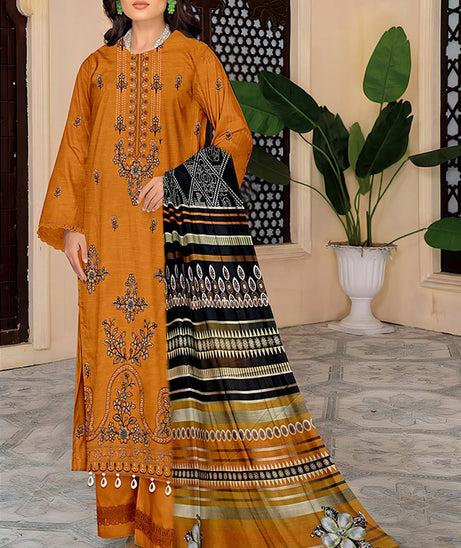 Zaib Tan Emb S/Khaddar`25 V-505 D#04