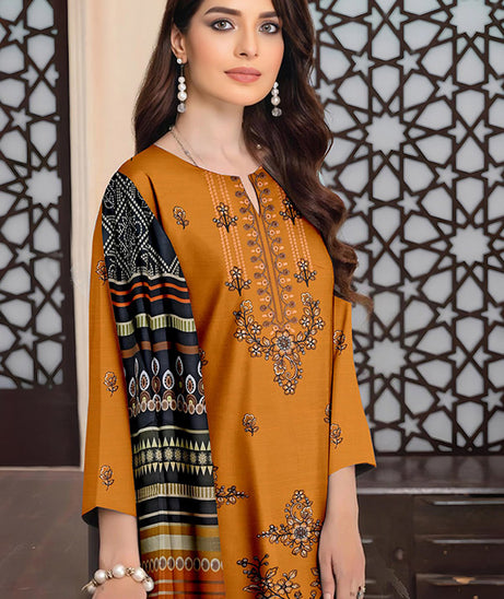 Zaib Tan Emb S/Khaddar`25 V-505 D#04