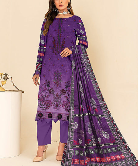 Zaib Tan Luxury Emb Lawn`25 D # 01