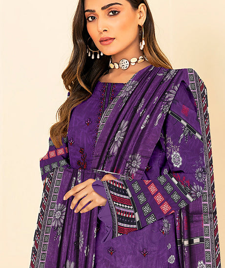 Zaib Tan Luxury Emb Lawn`25 D # 01