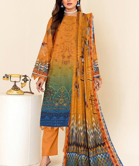 Zaib Tan Luxury Emb Lawn`25 D # 03