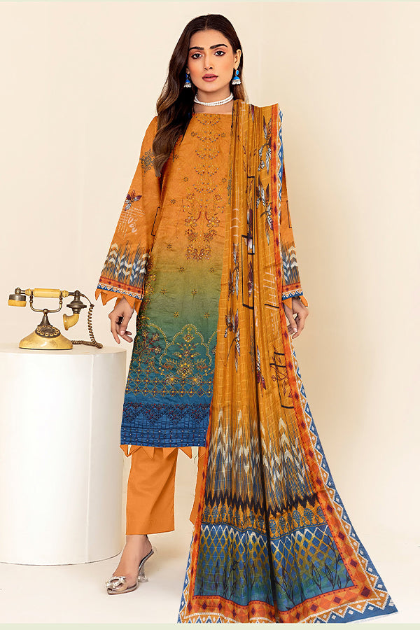 Zaib Tan Luxury Emb Lawn`25 D # 03