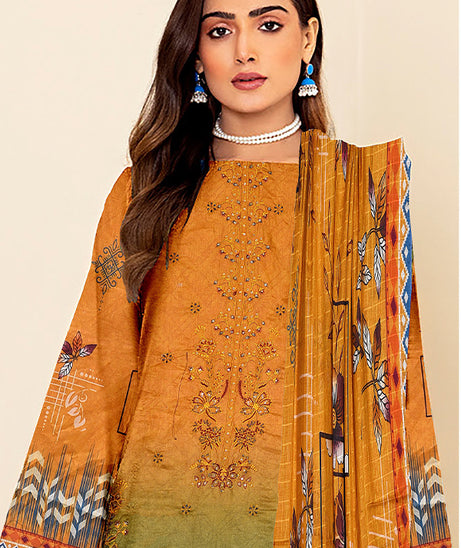 Zaib Tan Luxury Emb Lawn`25 D # 03