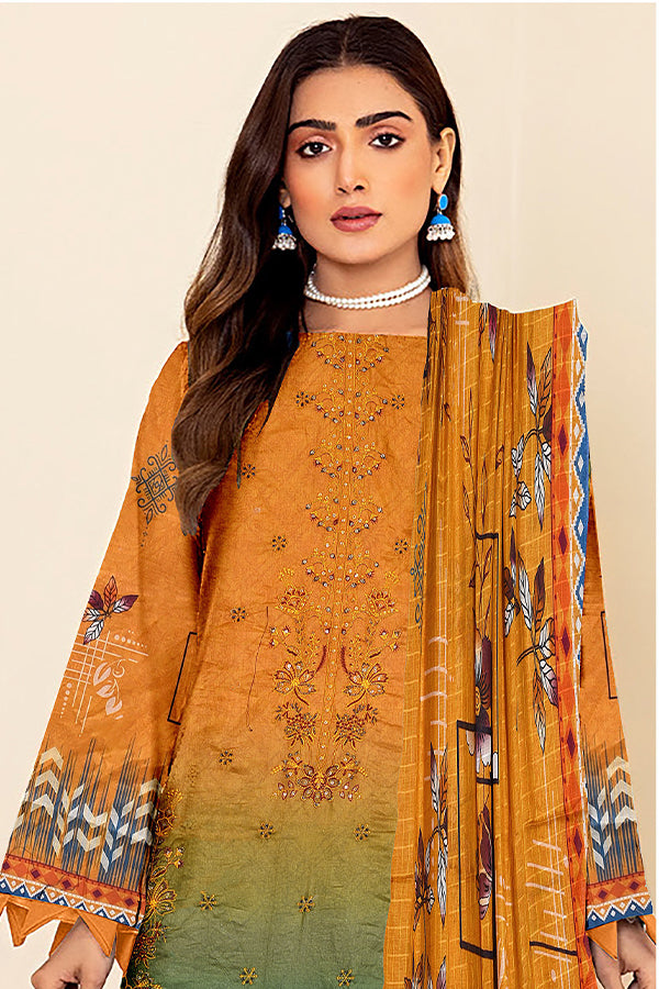 Zaib Tan Luxury Emb Lawn`25 D # 03