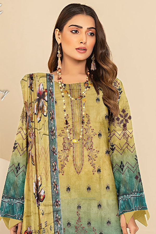 Zaib Tan Luxury Emb Lawn`25 D # 04