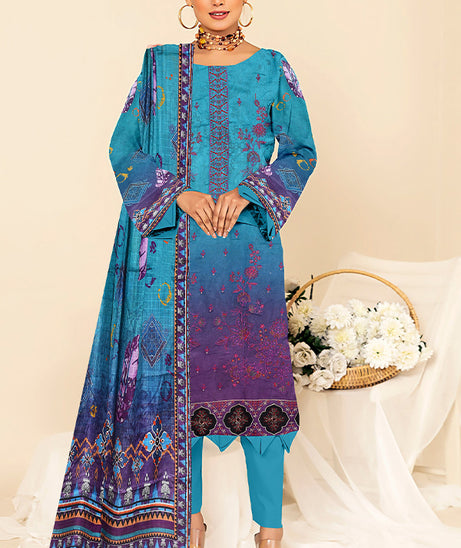 Zaib Tan Luxury Emb Lawn`25 D # 08