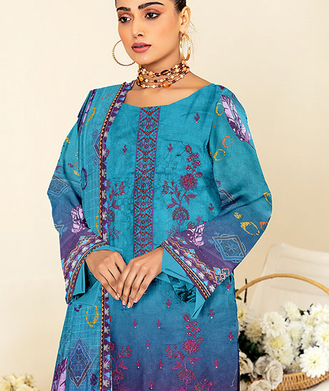 Zaib Tan Luxury Emb Lawn`25 D # 08