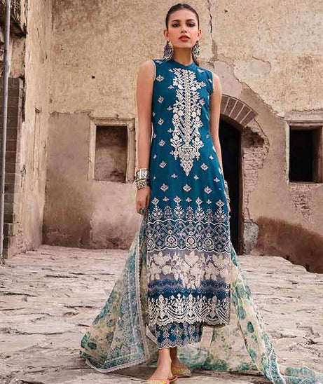 Zainab Chottani Chikankari Lawn`22 D#1A