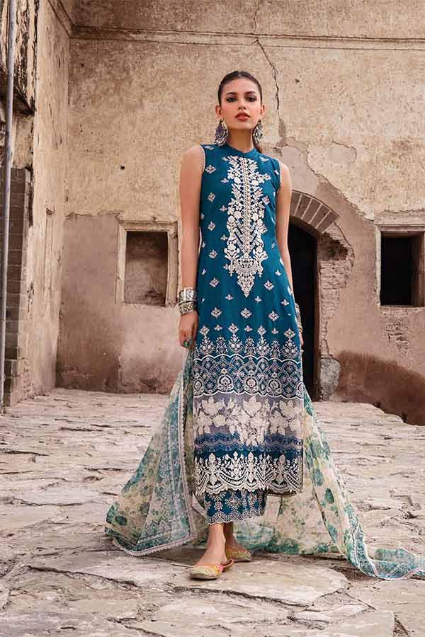 Zainab Chottani Chikankari Lawn`22 D#1A