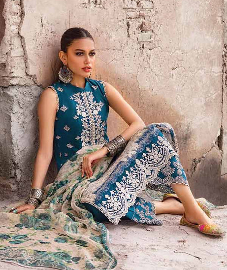 Zainab Chottani Chikankari Lawn`22 D#1A