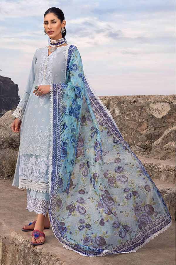 Zainab Chottani Chikankari Lawn`22 D#1B