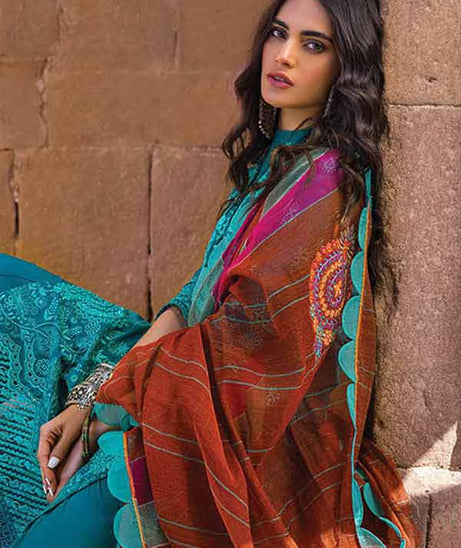 Zainab Chottani Chikankari Lawn`22 D#2A