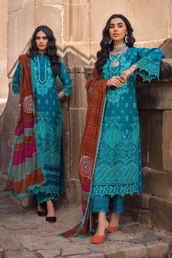 Zainab Chottani Chikankari Lawn`22 D#2A